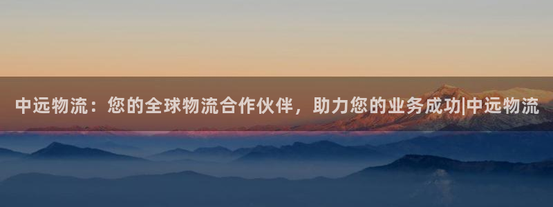 28圈登录不上咋回事：中远物流：您的